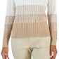 Tommy Hilfiger Suéter Feminino de Algodão Ombré Cable Knit Branco Tamanho P