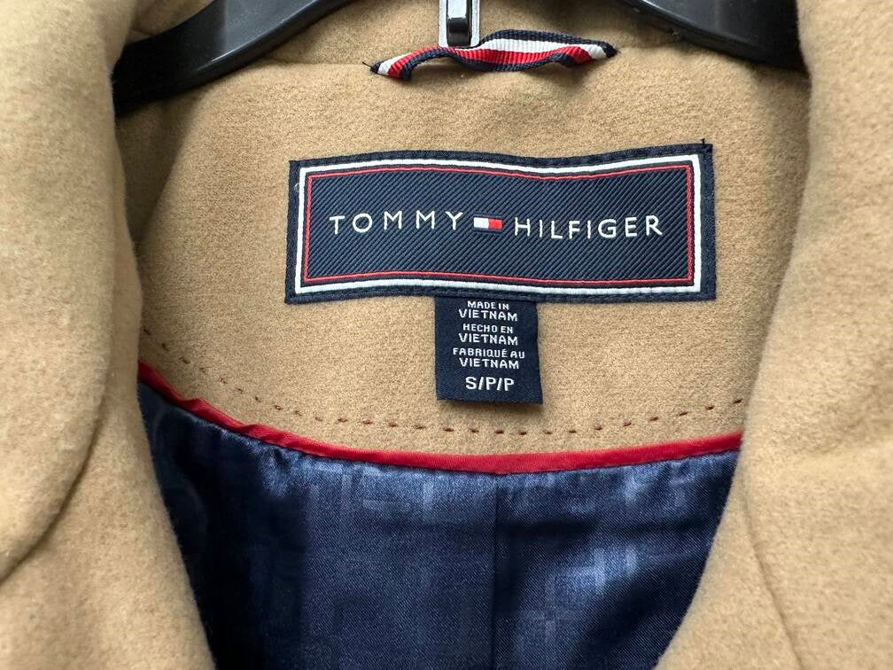 Casaco Tommy Hilfiger Feminino com Gola Alta Marrom Tamanho Médio