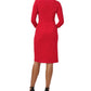 Vestido de coquetel feminino Adrianna Papell, vermelho, tamanho 14