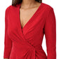 Vestido de coquetel feminino Adrianna Papell, vermelho, tamanho 14