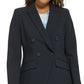 Calvin Klein Blazer Feminino Trespassado Azul Tamanho 16