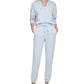 Calça Jogger Calvin Klein Feminina Performance Cintura Alta Relaxada Azul Tamanho X-S