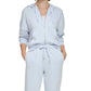 Calça Jogger Calvin Klein Feminina Performance Cintura Alta Relaxada Azul Tamanho X-S