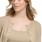 Camisola e cardigan curto Calvin Klein feminino X Fit marrom tamanho pequeno