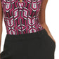 Blusa Calvin Klein Feminina Estampada Sem Mangas Gola V Roxa Tamanho X-G