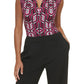 Blusa Calvin Klein Feminina Estampada Sem Mangas Gola V Roxa Tamanho P