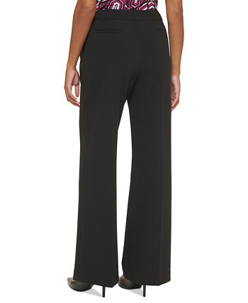 Calça feminina Calvin Klein Wide Leg Preta Tamanho 16