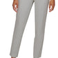 Calça reta feminina Calvin Klein Infinite Stretch cinza tamanho 6