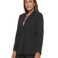 Calvin Klein Blazer Feminino com Botões Laterais Preto Tamanho 16