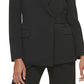 Calvin Klein Blazer Feminino com Botões Laterais Preto Tamanho 12
