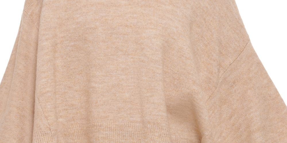 Calvin Klein Suéter Feminino Gola Alta Manga Bufante Marrom Tamanho P