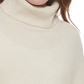 Calvin Klein Suéter Feminino Gola Alta Manga Bufante Marrom Tamanho P