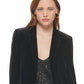 Calvin Klein Blazer de veludo feminino preto tamanho 6