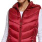 Colete acolchoado com capuz dobrável feminino Charter Club, vermelho, tamanho pequeno