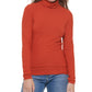 Calvin Klein Jeans Blusa Feminina Manga Longa Gola Alta Vermelha Tamanho XS