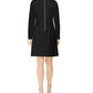 Vestido Calvin Klein Feminino Gola Alta Manga Longa Preto Tamanho 4 Petite