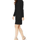 Vestido Calvin Klein Feminino Gola Alta Manga Longa Preto Tamanho 4 Petite