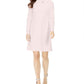 Vestido tubinho Calvin Klein feminino com decote em arco, rosa, tamanho 16