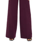 Calça Calvin Klein Feminina Cintura Alta Perna Larga Roxa Tamanho 6