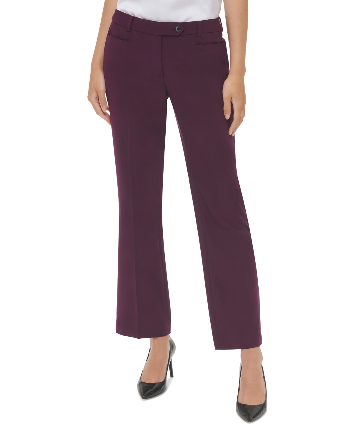 Calça Calvin Klein Modern Fit Feminina Roxa Tamanho 6