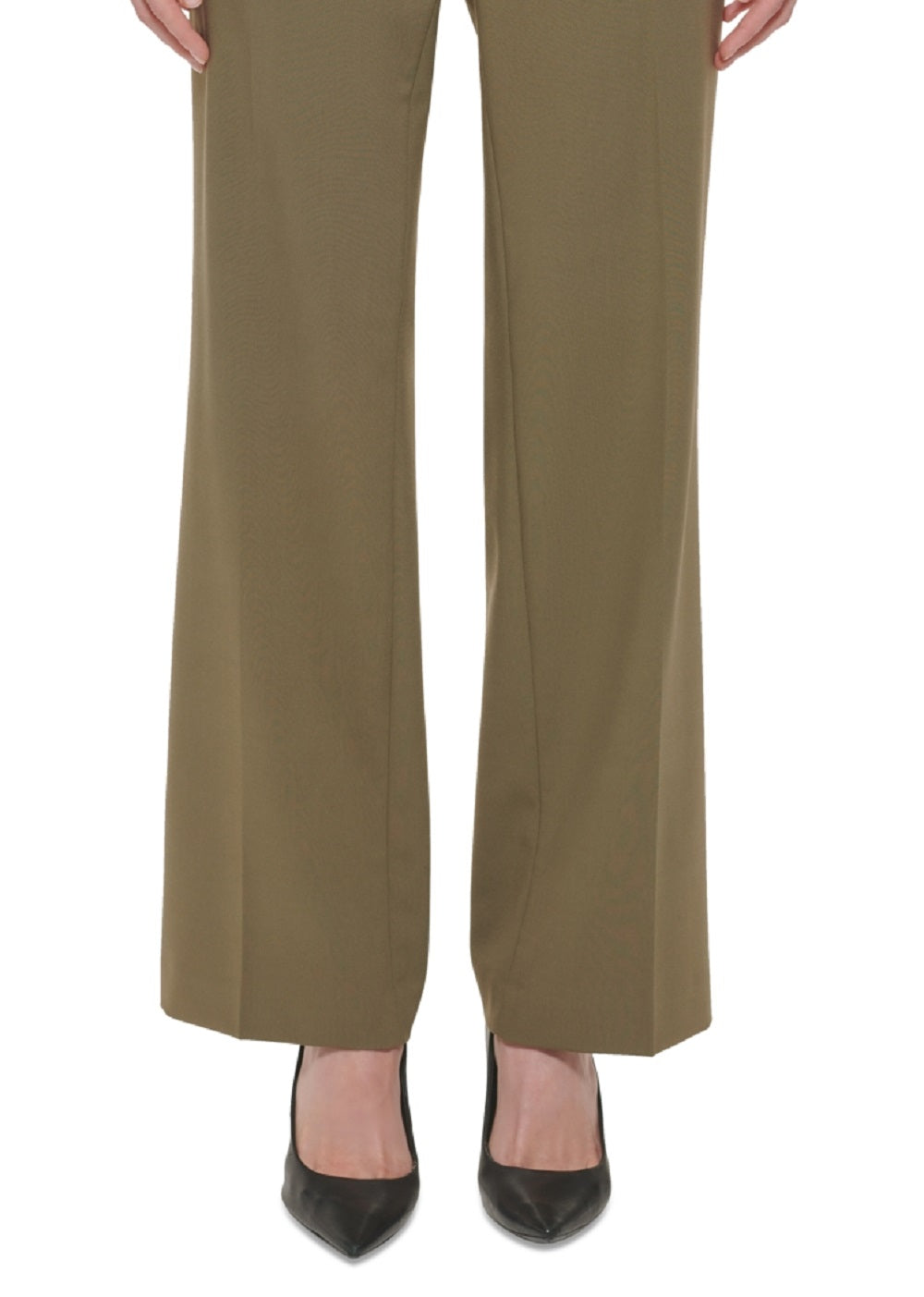 Calça Calvin Klein Lux Modern Fit Feminina Marrom Tamanho 4