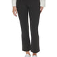 Calça jeans feminina Calvin Klein Jeans cintura alta, boca larga, preta, tamanho grande