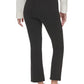 Calça jeans feminina Calvin Klein Jeans cintura alta, boca larga, preta, tamanho grande
