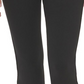 Calça jeans feminina Calvin Klein Jeans cintura alta, boca larga, preta, tamanho grande
