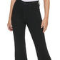 Calça jeans feminina Calvin Klein cintura alta flare com fenda, preta, tamanho 24