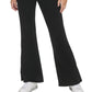 Calça jeans feminina Calvin Klein cintura alta flare com fenda, preta, tamanho 24