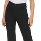 Calça jeans feminina Calvin Klein Jeans cintura alta flare com fenda, preta, tamanho 30