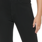 Calça jeans feminina Calvin Klein cintura alta flare com fenda, preta, tamanho 27