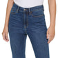Calça jeans feminina Calvin Klein Jeans cintura alta flare com fenda azul tamanho 32