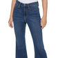 Calça Jeans Calvin Klein Feminina Cintura Alta Flare Bainha Fenda Azul Tamanho 28