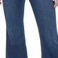 Calça Jeans Calvin Klein Feminina Cintura Alta Flare Bainha Fenda Azul Tamanho 26