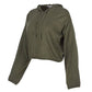 Blusa com capuz e manga sino Calvin Klein feminina, verde, tamanho grande