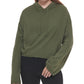 Blusa com capuz e manga sino Calvin Klein feminina, verde, tamanho grande