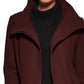 Casaco Calvin Klein Feminino Assimétrico com Zíper Vermelho Tamanho X-G