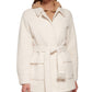Calvin Klein Camisa Feminina com Cinto, Branca, Tamanho Pequeno