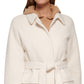 Calvin Klein Camisa Feminina com Cinto, Branca, Tamanho Pequeno