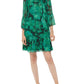 Vestido Calvin Klein Feminino em Chiffon Metálico Verde Tamanho 10