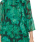 Vestido Calvin Klein Feminino em Chiffon Metálico Verde Tamanho 10