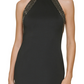 Vestido Calvin Klein Feminino Halter com Enfeites no Joelho Preto Tamanho 8