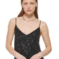 Camisola Calvin Klein Feminina com Lantejoulas Preta Tamanho Grande