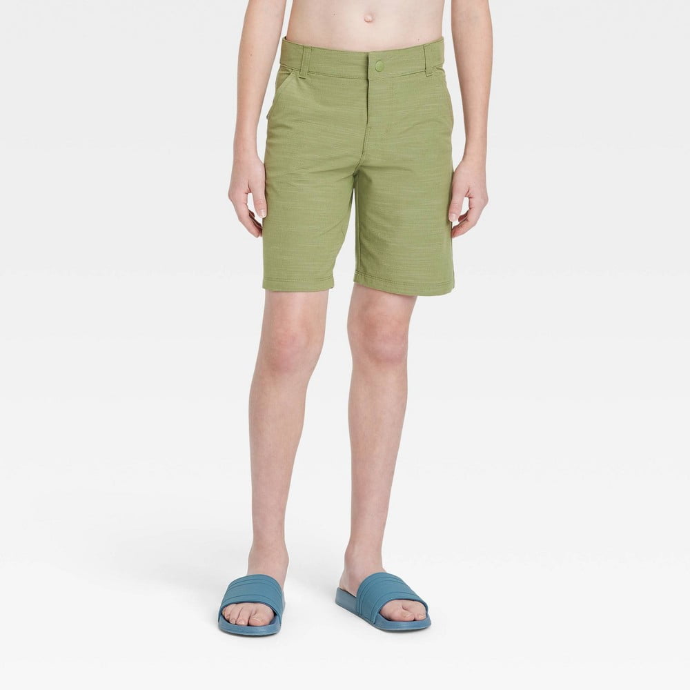Shorts de banho híbridos para meninos - art class™ Verde oliva 10