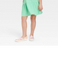 Vestido de malha com manga curta e camadas para meninas Cat &amp; Jack, verde, tamanho G