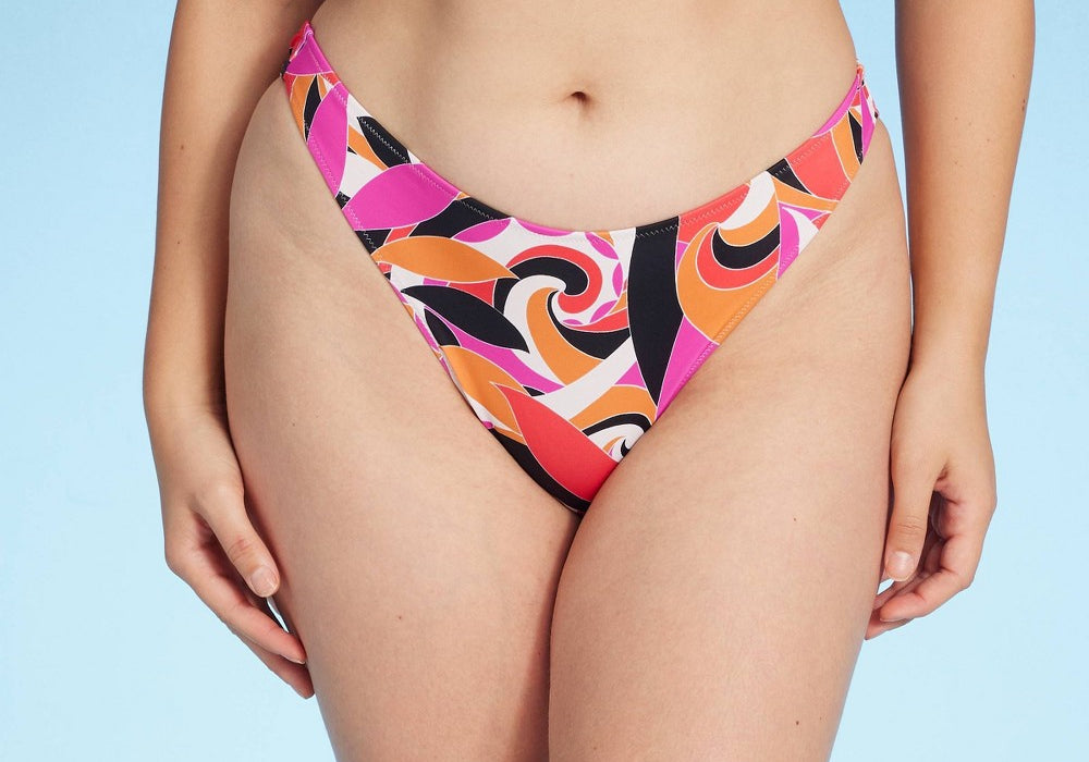 Calcinha de biquíni feminina Shade &amp; Shore de perna alta e extra atrevida, tamanho XL