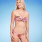 Top de biquíni feminino Shade &amp; Shore com alças e estampa floral multicolorida, tamanho 36B