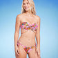 Top de biquíni feminino Shade &amp; Shore com alças e estampa floral multicolorida, tamanho 36B