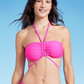 Top de biquíni feminino Shade &amp; Shore com alças e alças finas, rosa, tamanho P
